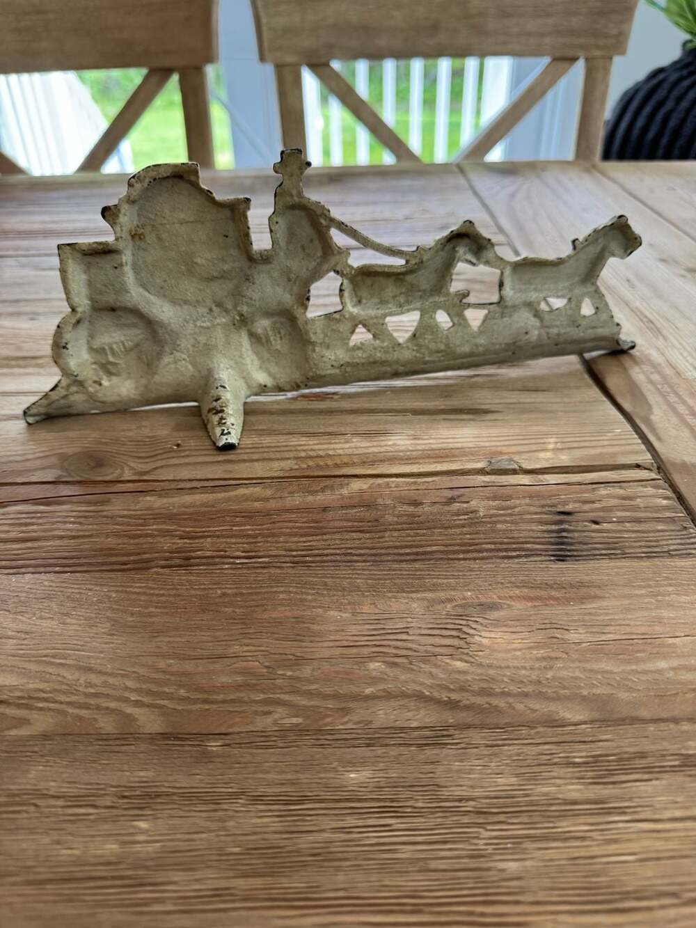 Vintage Doorstop Spenser's Coach Cast Iron Horse and Buggy Americana - Picture 4 of 4